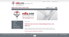 Desktop Screenshot of ediacon-altenpflegeheime.de