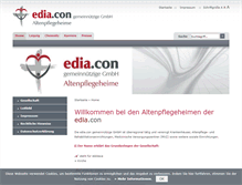 Tablet Screenshot of ediacon-altenpflegeheime.de